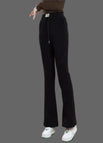 Black bootcut pants [velvet and thickened]