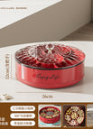 Auspicious red single layer with turntable (seven points)
