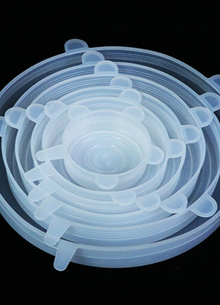 Food-Grade Reusable Silicone Food Covers, Universal Bowl & Microwave Lids