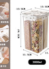 Four-compartment sealed jar [3000ml] / PET+PS+ silicone