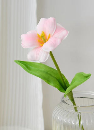 Lifelike PU Mini Tulip Artificial Flowers for Home Decor & Photography Props