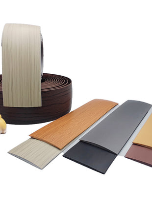 Durable Self-Adhesive PVC Floor Transition Strip – Flat Buckle Threshold Joint Cover