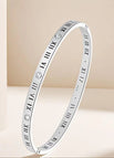 16-e-1 steel color roman numeral bracelet