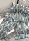 blue tie dye / regular paragraph (pants length about 97CM)