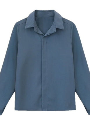 Effortless Chic Chiffon Long-Sleeve Blouse for Modern Spring Style