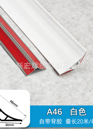 Durable Self-Adhesive PVC Corner Trim for Wood Floors & Walls