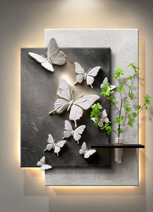 Modern minimalist entryway decorative painting with hydroponic PLANT 60x80 cm Fukudie Yuxi