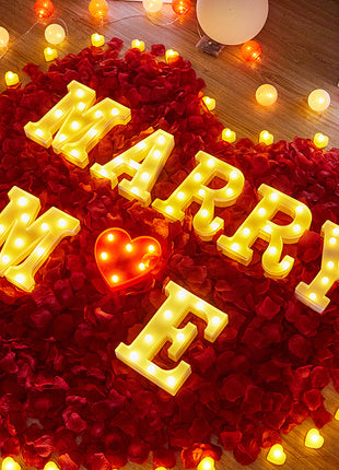 Decorative LED Alphabet Letter Lights for Weddings, Birthdays, Parties, Nightlight