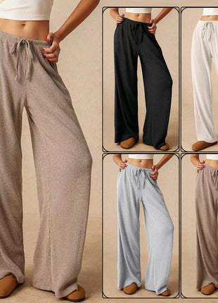 Demi-Season Fashionable Oversize Trousers: European City Style with Elastic Waist