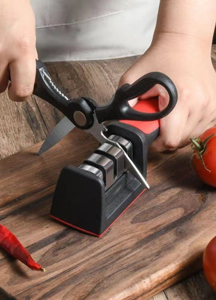 Professional Multi-Stage Kitchen Knife Sharpener for Restaurant & Home Blades