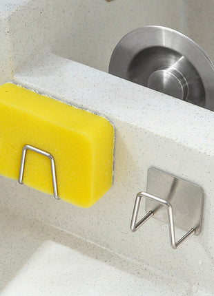 Premium Stainless Steel Sponge Holder Kitchen Sink Caddy No-Drill Drying Organizer
