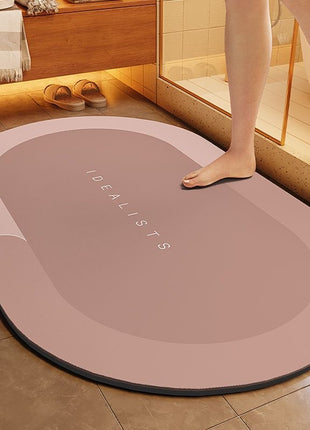 New Diatom Mud Absorbent Mat Bathroom Floor Mat Bathroom Door Non-slip Quick-drying Foot Mat Entry Door Mat