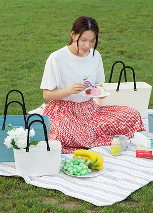 Shopping Basket, Vegetable Basket, Portable Basket, Picnic Basket, Fruit Basket, Gift Basket, Large Capacity Thickened Plastic Shopping Basket