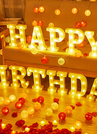 Decorative LED Alphabet Letter Lights for Weddings, Birthdays, Parties, Nightlight