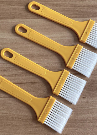 High-Temperature Silicone Bristle Brush with Ergonomic Wood Handle for Baking & BBQ