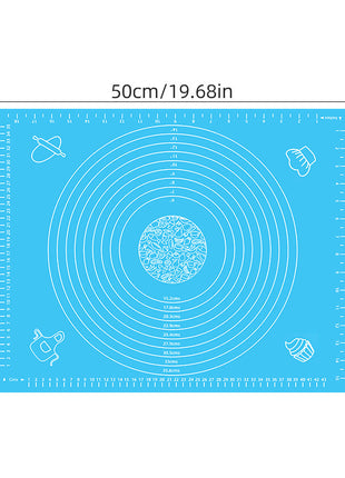 Large Non-Stick Silicone EVA Kneading Baking Mat with Measurement Scales