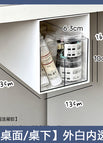 Dual-purpose drawer storage box [white outside and transparent inside]