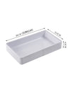 White medium / Drawer retractable divider box