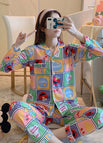 S square croton cardigan long set