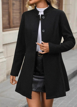 Elegant Women's Long Sleeve Demi-Season European Style Casual Jacket