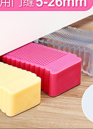 Premium Silicone Door Stopper Wedge: Windproof Anti-Pinch Home Safety Door Plug