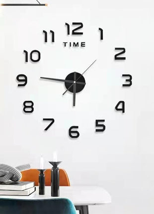 DIY Creative Silent Wall Clock - Modern No-Drill Home Office Decor