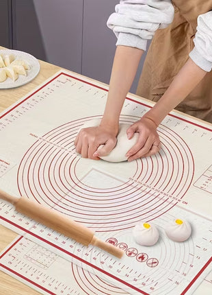 Large Non-Stick Silicone EVA Kneading Baking Mat with Measurement Scales