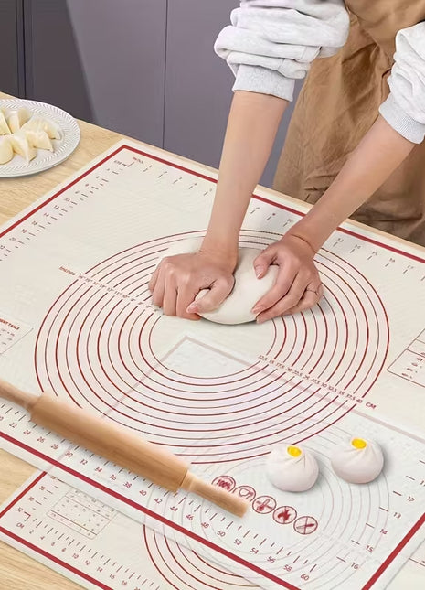 Large Non-Stick Silicone EVA Kneading Baking Mat with Measurement Scales