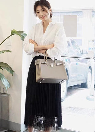 Dan Daiqi Korean Style White Cotton Loose Long-Sleeve Shirt for Women