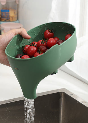 Adorable Elephant Kitchen Sink Strainer Basket for Fruits & Vegetables Drainage