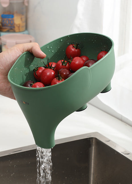 Adorable Elephant Kitchen Sink Strainer Basket for Fruits & Vegetables Drainage