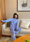 Peach set blue