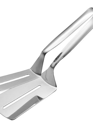 Stainless Steel 304 Frying Spatula Clip, Two-in-One Fish Steak BBQ Tong