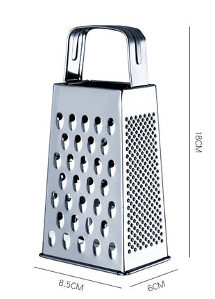 Durable Stainless Steel 4-Sided Box Grater Multi-functional Vegetable Cheese Shredder Slicer