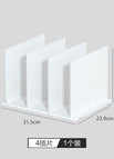 White HIPS [plain four rows] / Pack of two