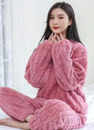 Solid jacquard pink