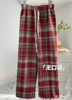 Red Plaid without pockets