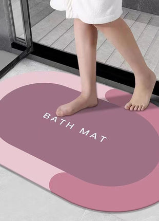 Bathroom Anti-slip Mat Household Toilet Floor Mat Absorbent Dirty Resistant Mat Diatom Mud Foot Mat
