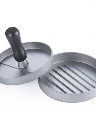 Durable Aluminum Alloy Manual Burger Press Maker with Black Handle