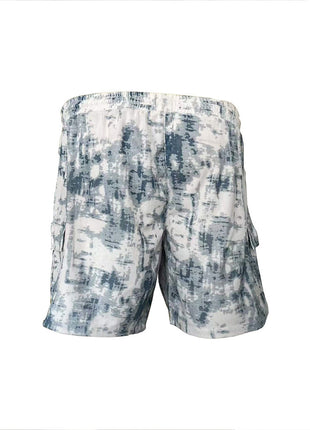 Summer Men's Shorts Tie-Dye Straight Camouflage Casual Pants Knee-Length Loose Mid-Length Pants with Tie-Dye Design