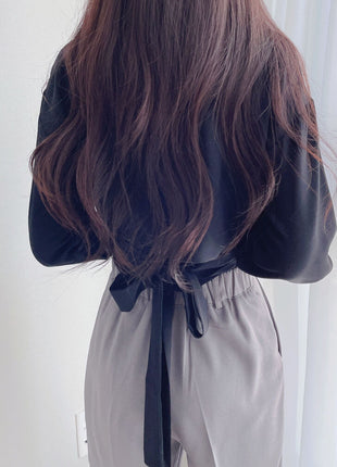 Chic Korean Style Retro Fitted Short Sleeve Shirt for Autumn Fashion