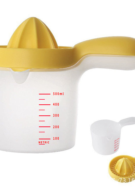 Creative Manual Lemon Juicer Handheld Squeezer with Scale Plastic Fruit Press
