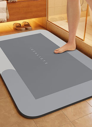 New Diatom Mud Absorbent Mat Bathroom Floor Mat Bathroom Door Non-slip Quick-drying Foot Mat Entry Door Ma