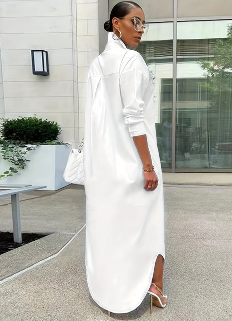 Elegant Lightweight Long Cardigan for Women - Casual Long Sleeve Open Front Sweater