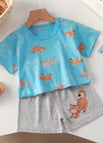 K005-short set blue elephant
