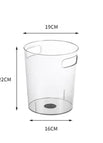 Transparent medium size / Light luxury trash can