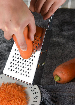 Durable Stainless Steel 4-Sided Box Grater Multi-functional Vegetable Cheese Shredder Slicer