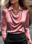 Dark pink [print] / XS