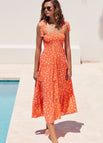 Orange polka dots