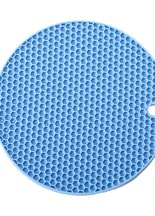 Round Silicone Heat-Resistant Table Mat & Non-Slip Trivet for Kitchen Dining